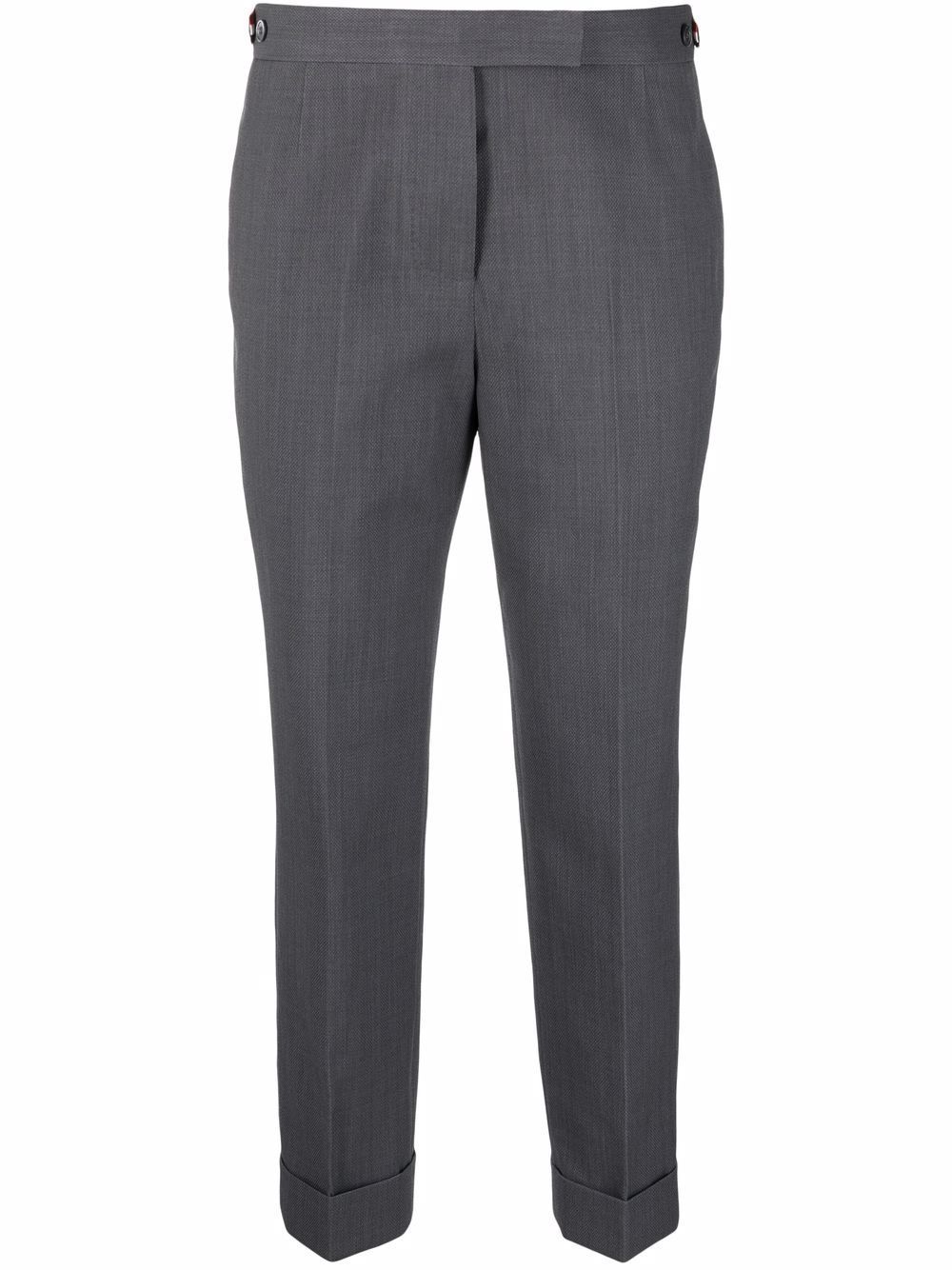 Thom Browne 高腰露踝裤 - 灰色