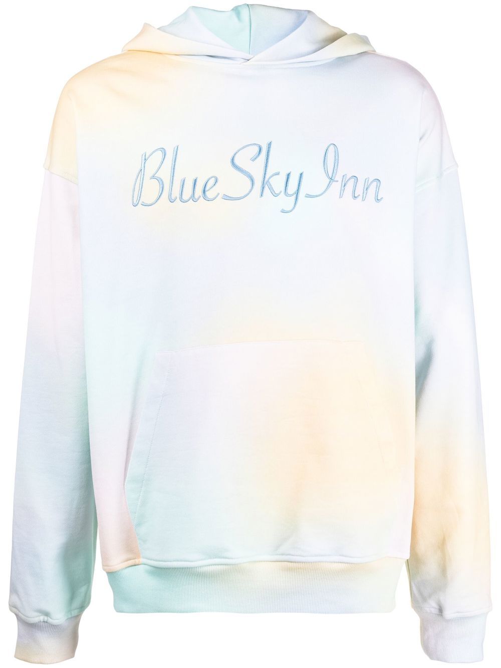 BLUE SKY INN logo刺绣连帽衫 - 蓝色