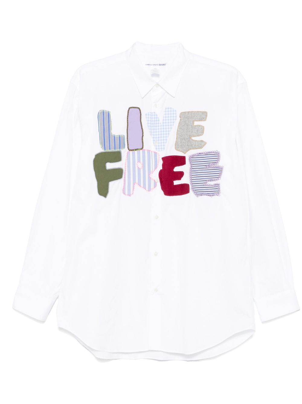 Comme Des Garçons Shirt 贴花字母衬衫 - 白色