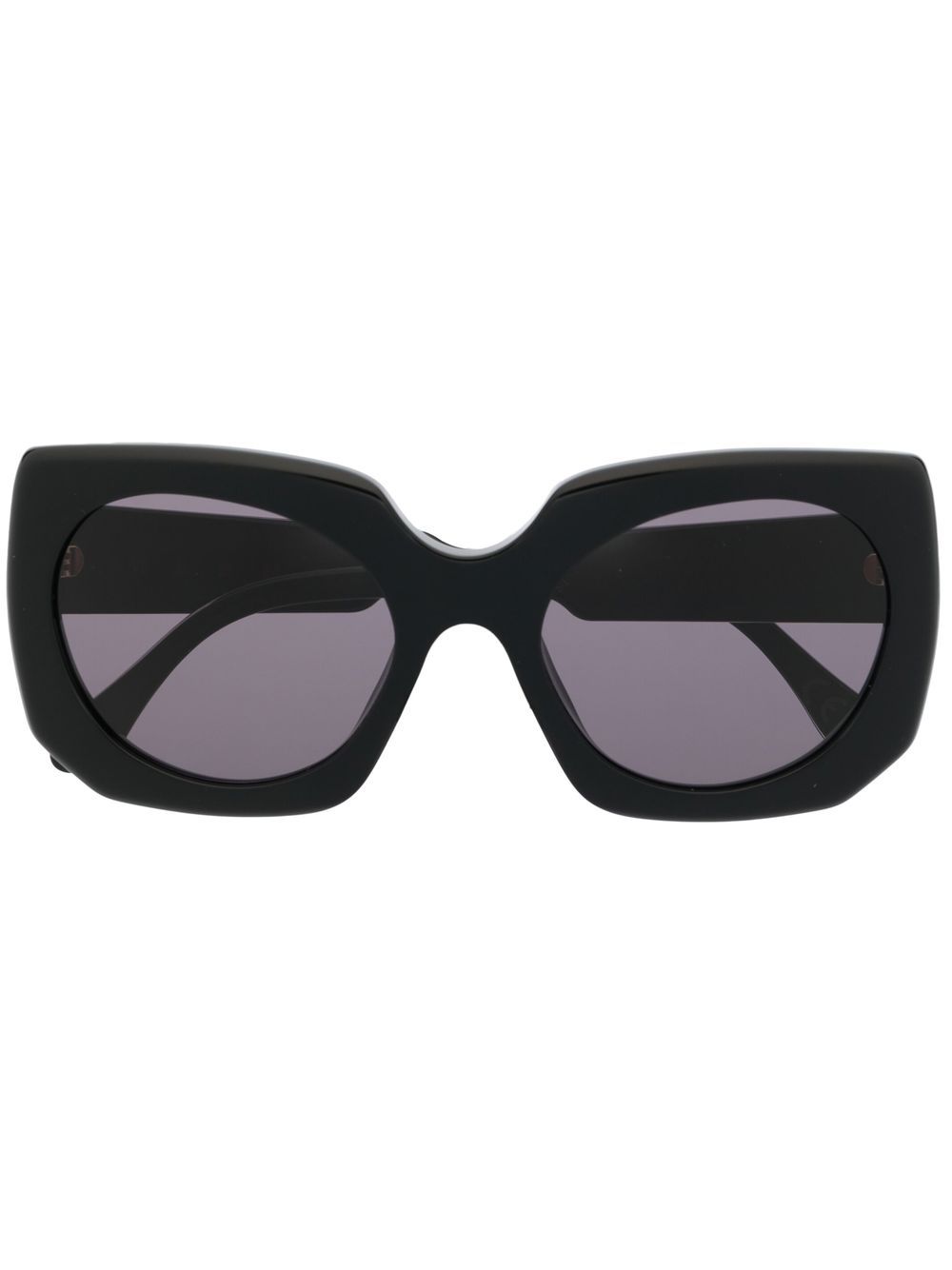 Marni Eyewear 超大方框太阳眼镜 - 黑色
