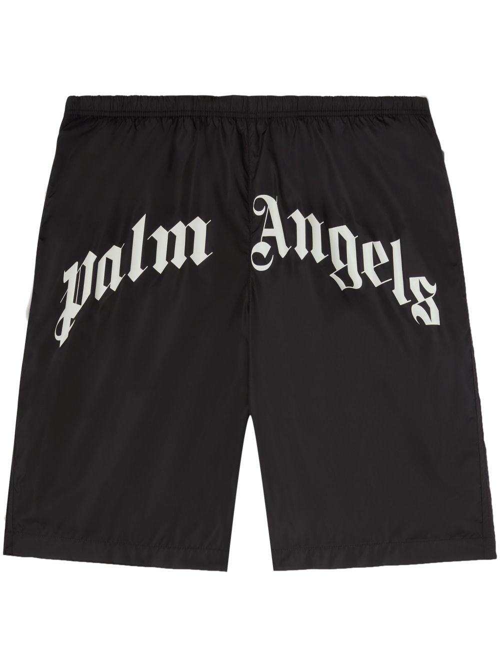 Palm Angels 弧形logo泳裤 - 黑色