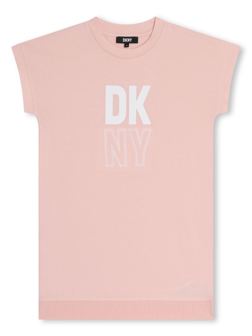 Dkny Kids logo印花连衣裙 - 粉色