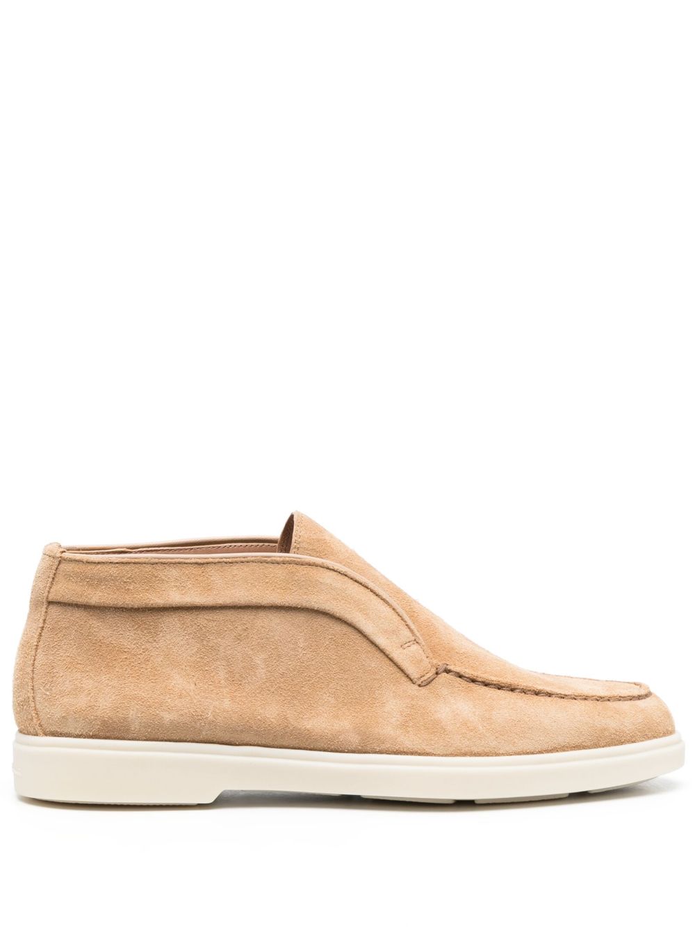 Santoni 绒面皮沙漠靴 - 中性色