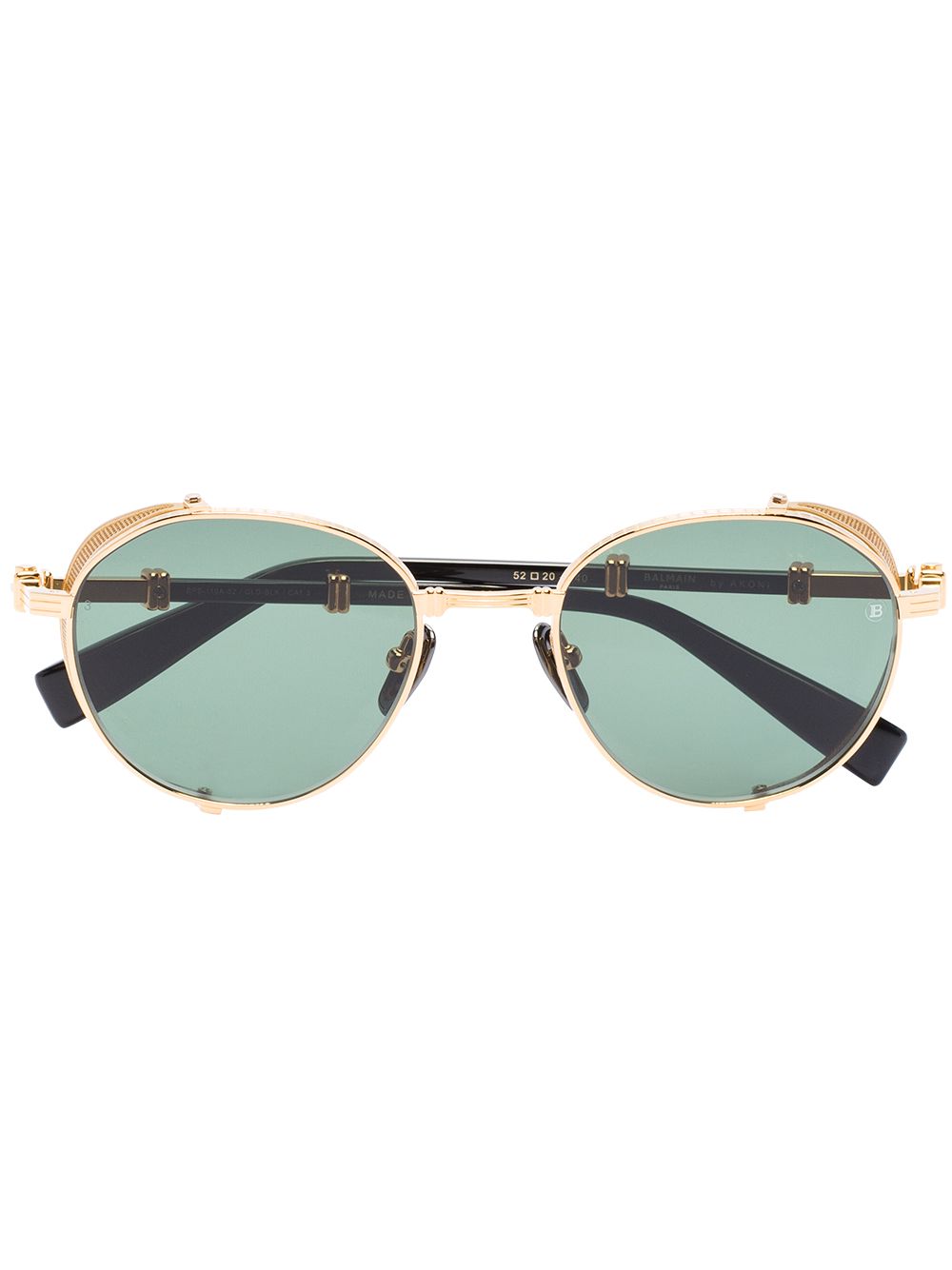 Balmain Eyewear 巴尔曼 Brigade 盾形太阳眼镜 - 金色