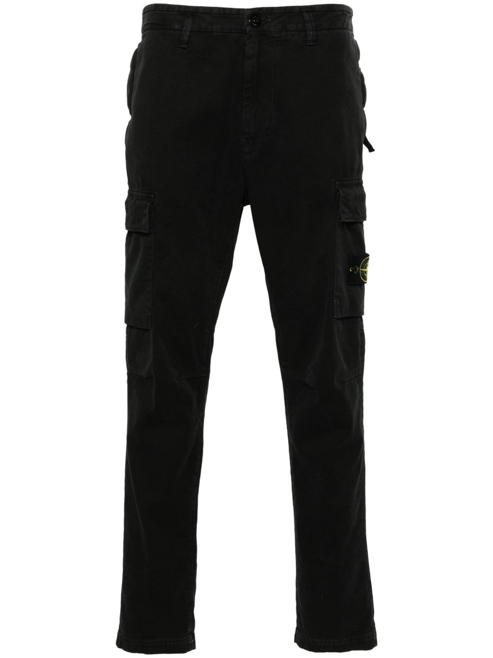 Stone Island 罗盘徽章工装裤 - 黑色
