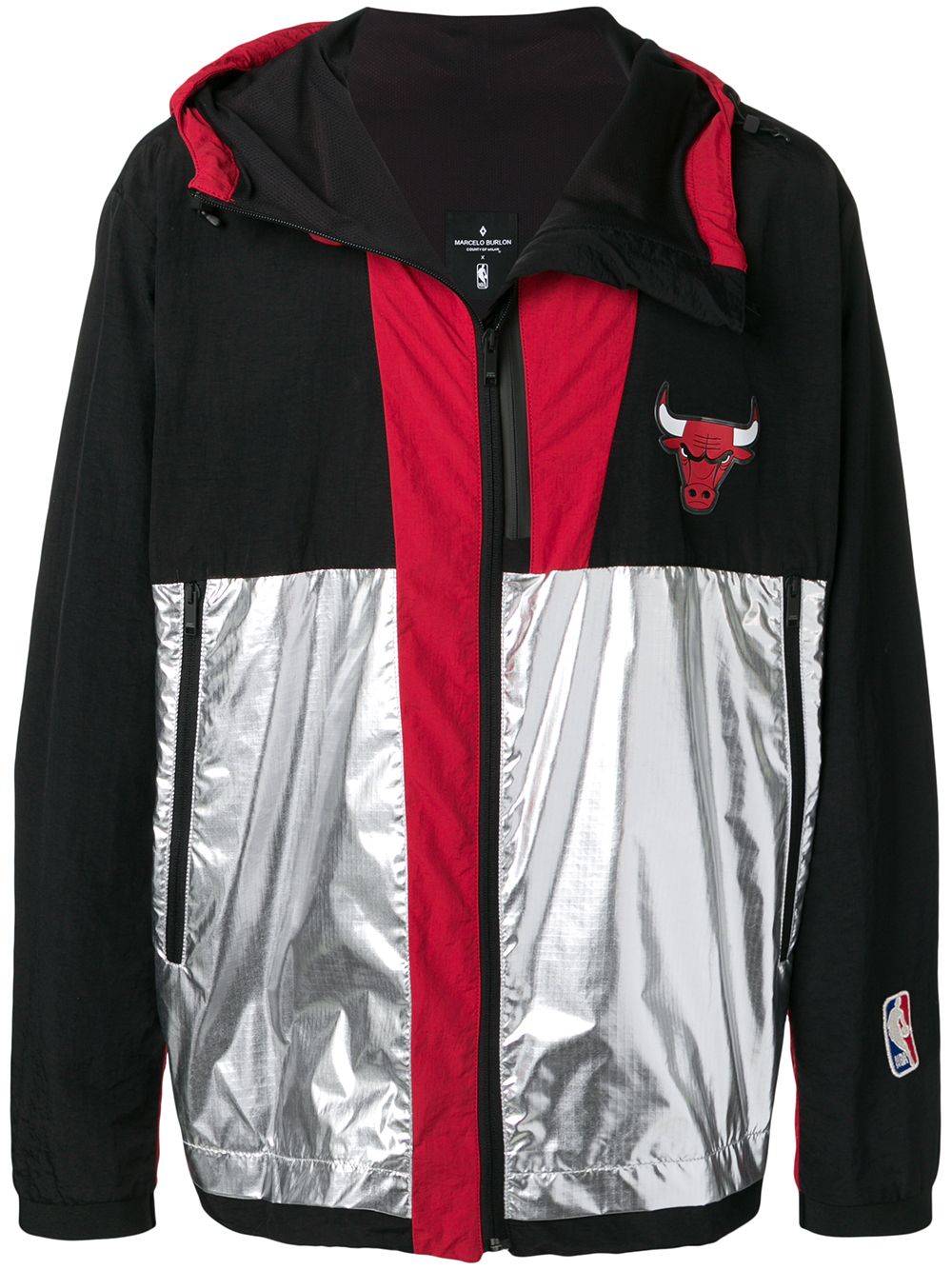 Marcelo Burlon County of Milan Chicago Bulls防风衣 - 黑色