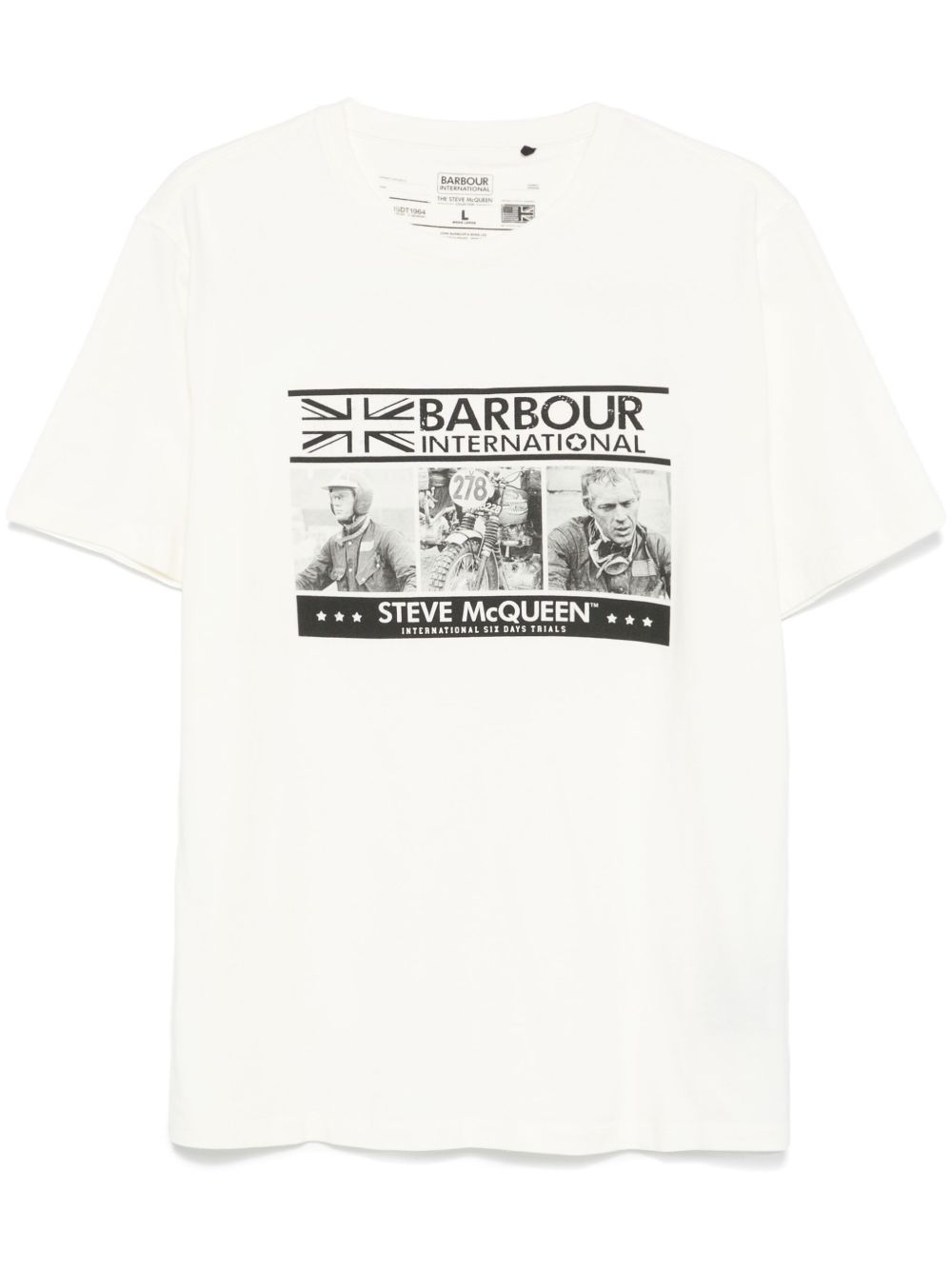 Barbour International Firebird T恤 - 白色