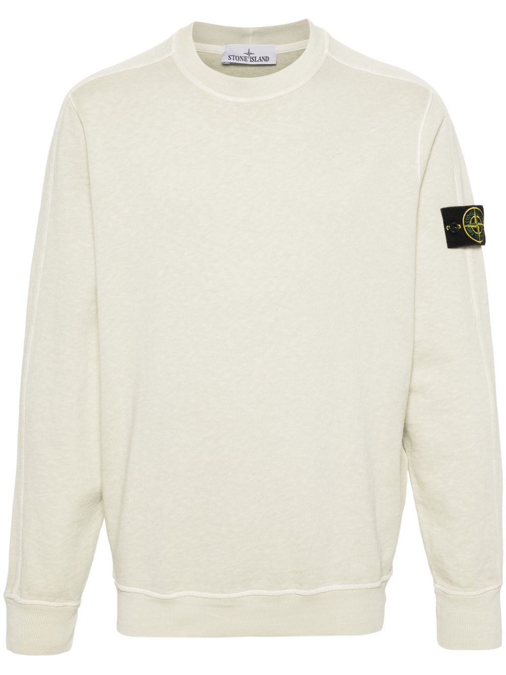 Stone Island 罗盘徽章棉卫衣 - 绿色