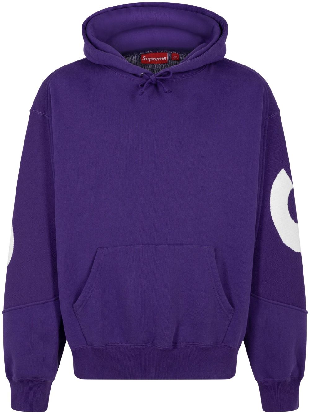 Supreme Big logo提花连帽衫 - 蓝色