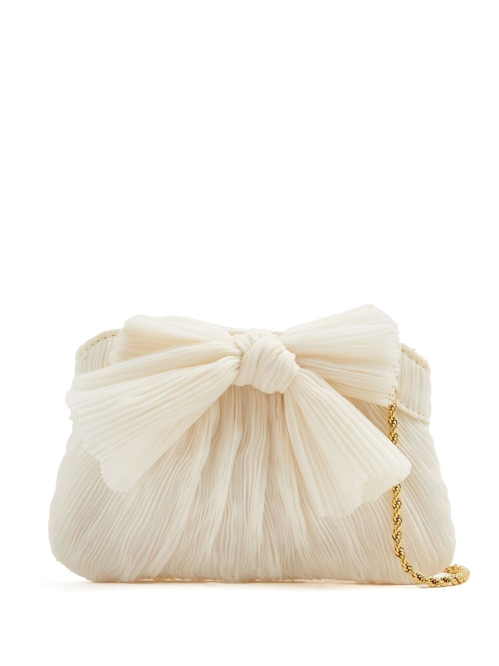 Loeffler Randall Rochelle 褶饰手拿包 - 白色