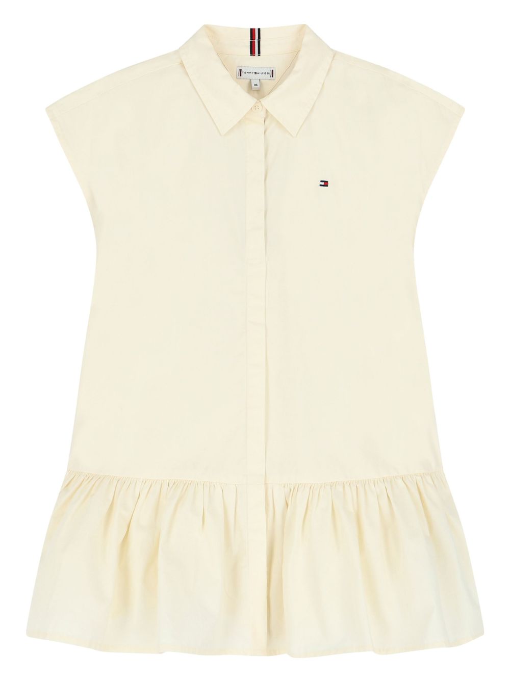 Tommy Hilfiger Junior logo刺绣polo领连衣裙 - 黄色