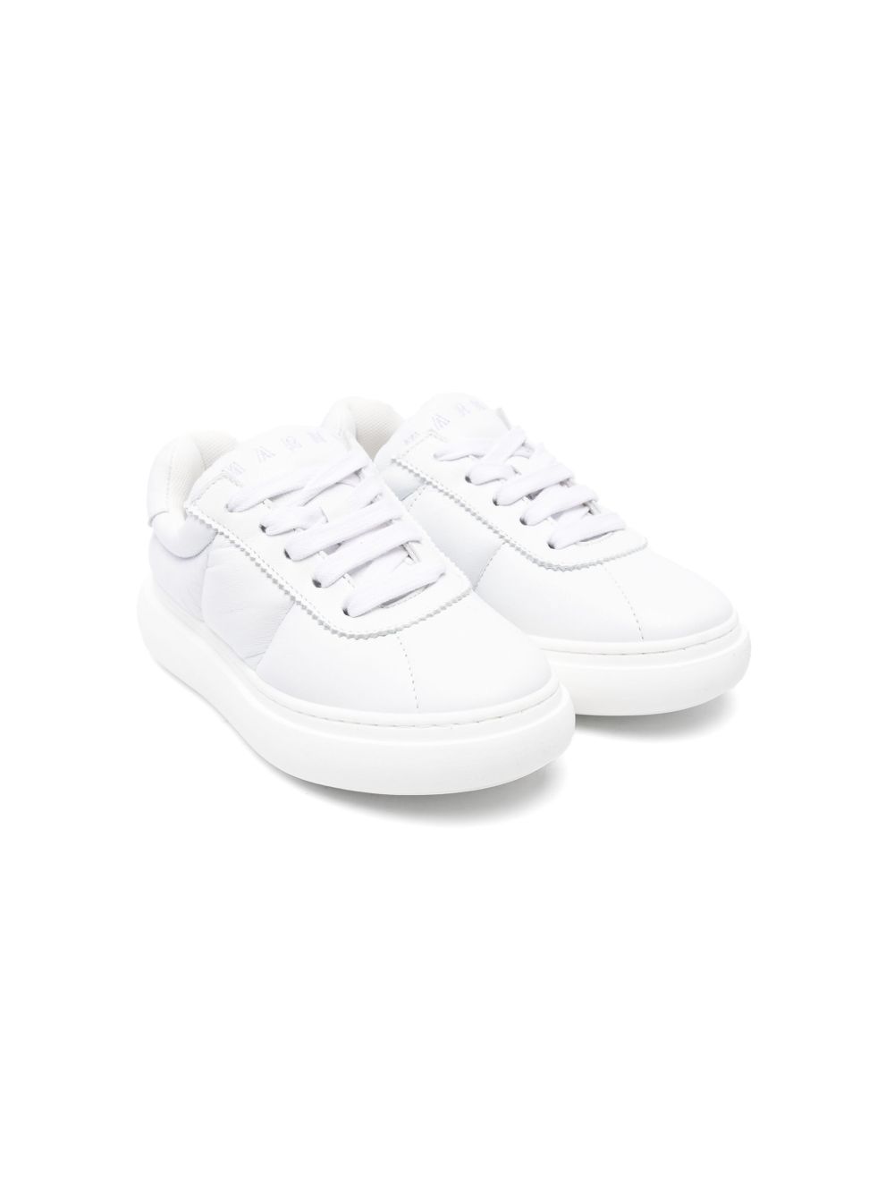 Marni Kids 填充系带运动鞋 - 白色