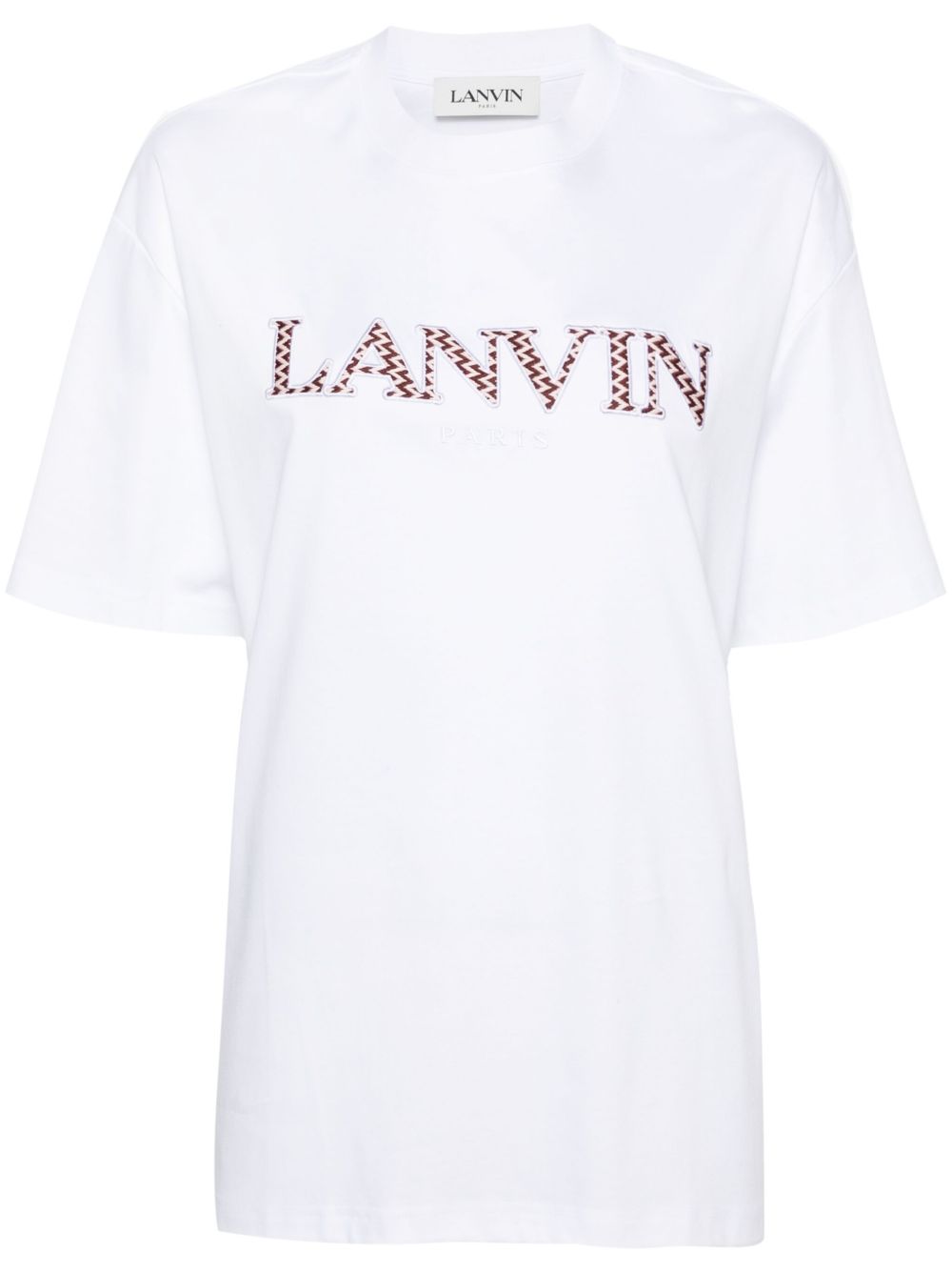 Lanvin 标贴棉T恤 - 白色