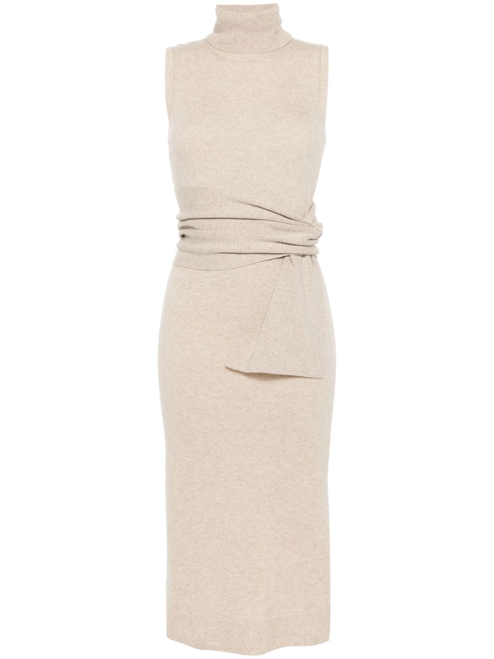 MM6 Maison Margiela 针织中长连衣裙 - 中性色