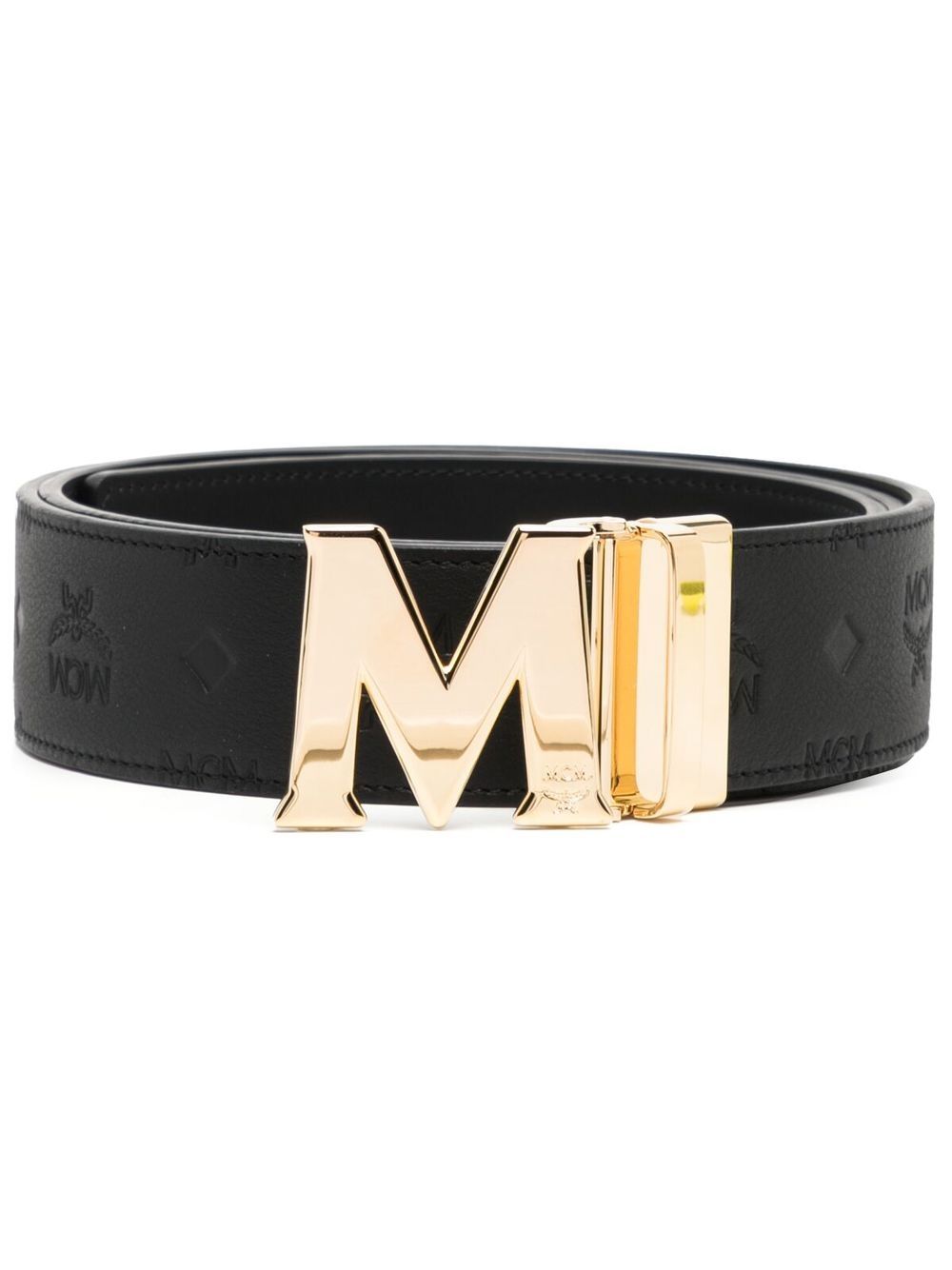 MCM Claus M 双面腰带 - 黑色