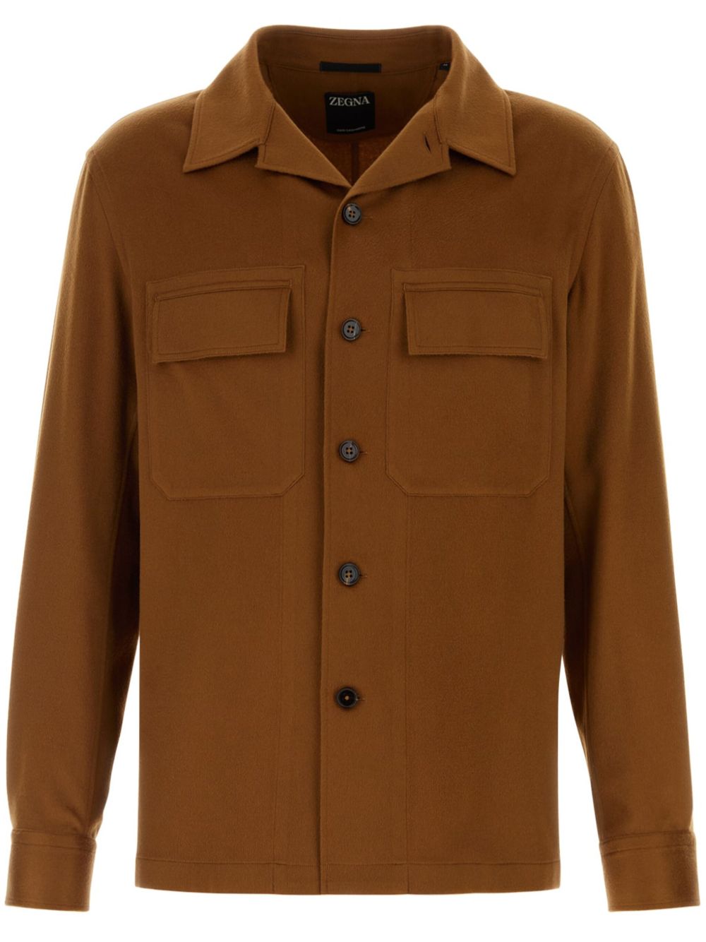 Zegna Oasi 衬衫 - 褐色