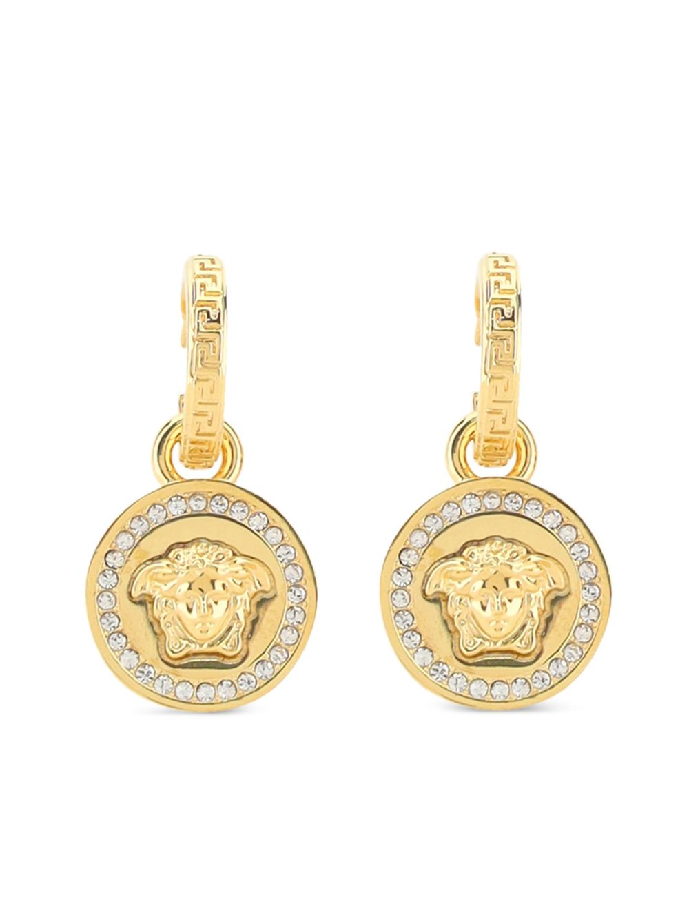 Versace La Medusa Greca 耳环 - 金属色