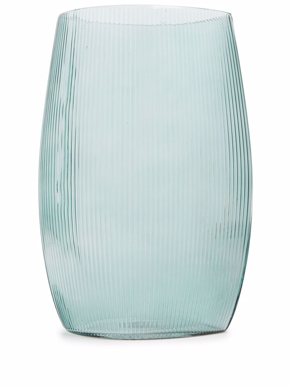 Normann Copenhagen Tide 玻璃罗纹花瓶 - 蓝色