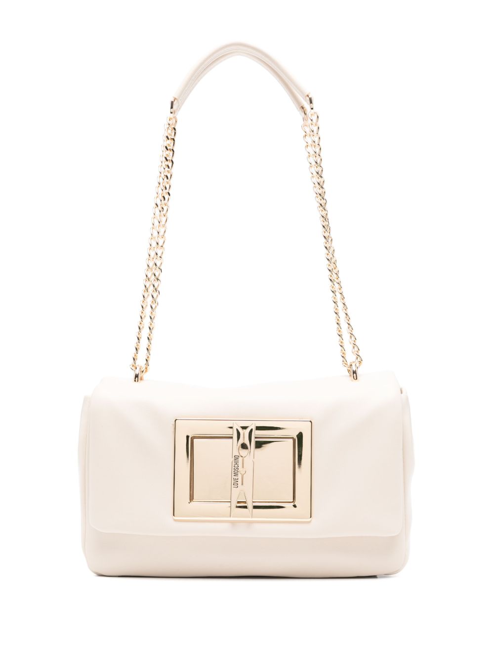 Love Moschino logo凹面压花单肩包 - 中性色