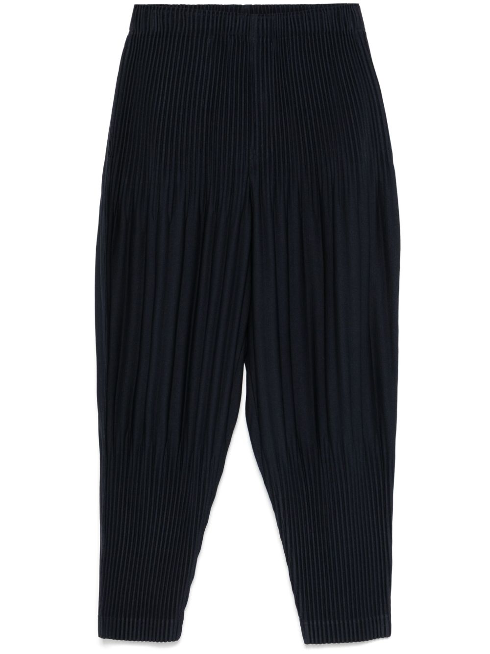 Homme Plissé Issey Miyake 细褶长裤 - 蓝色