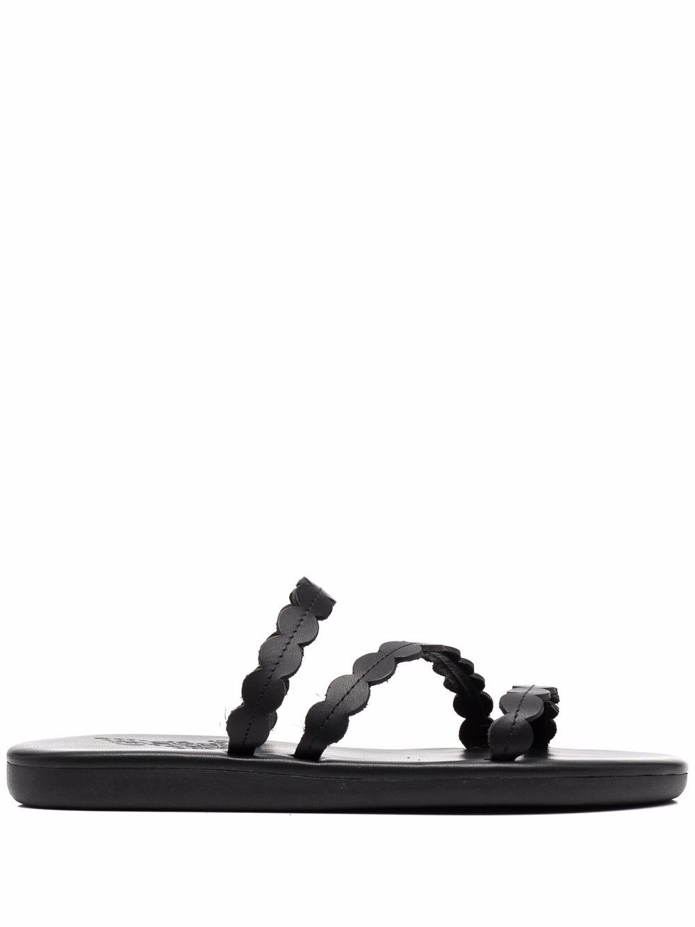 Ancient Greek Sandals Oceanis 皮质凉鞋 - 黑色