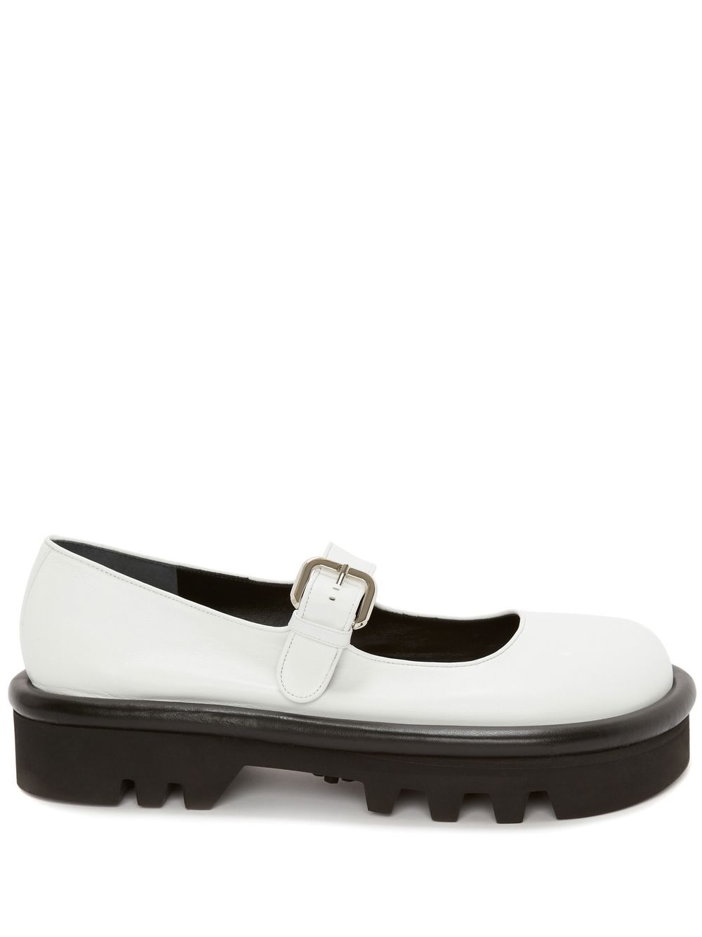 JW Anderson Bumper-Tube 皮质厚底玛丽珍鞋 - 白色