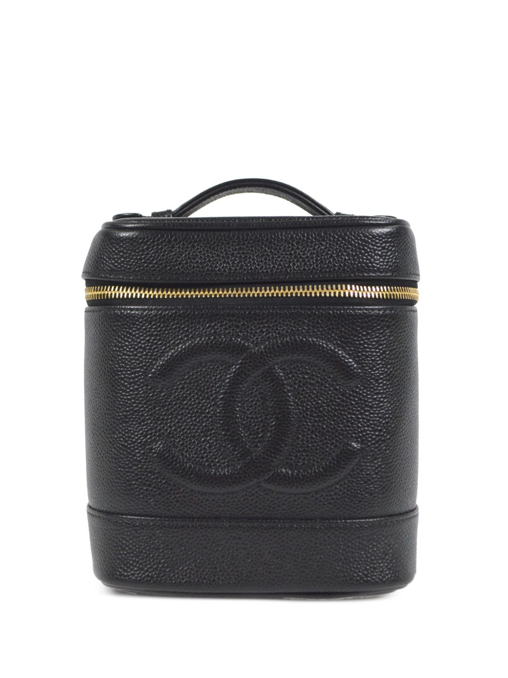 CHANEL Pre-Owned CC Vanity Case 手提包（2002年典藏款） - 黑色