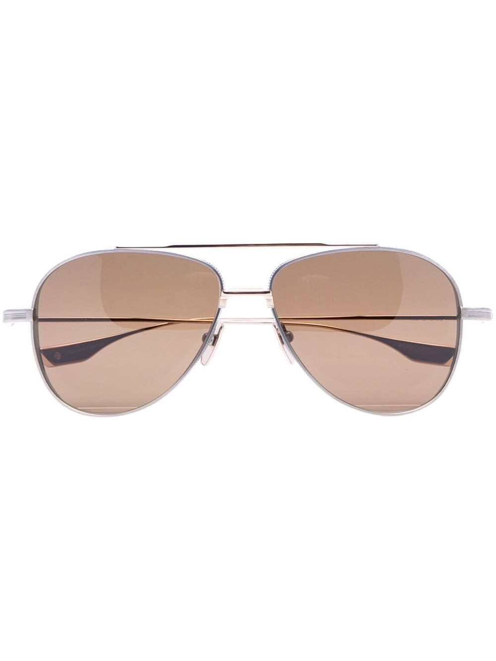 Dita Eyewear 飞行员框太阳眼镜 - 银色