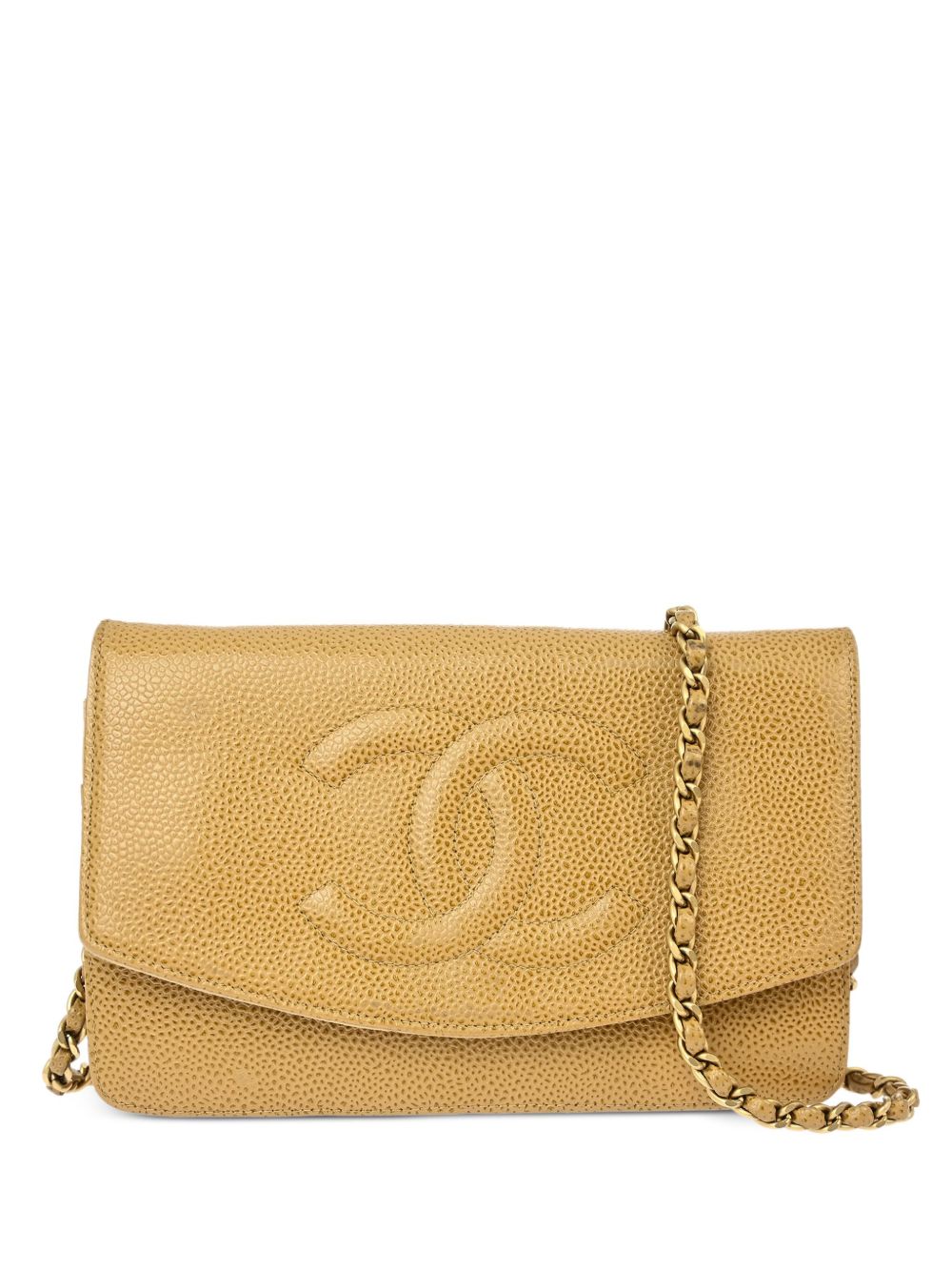 CHANEL Pre-Owned WOC 搭链钱包（2000年典藏款） - 中性色