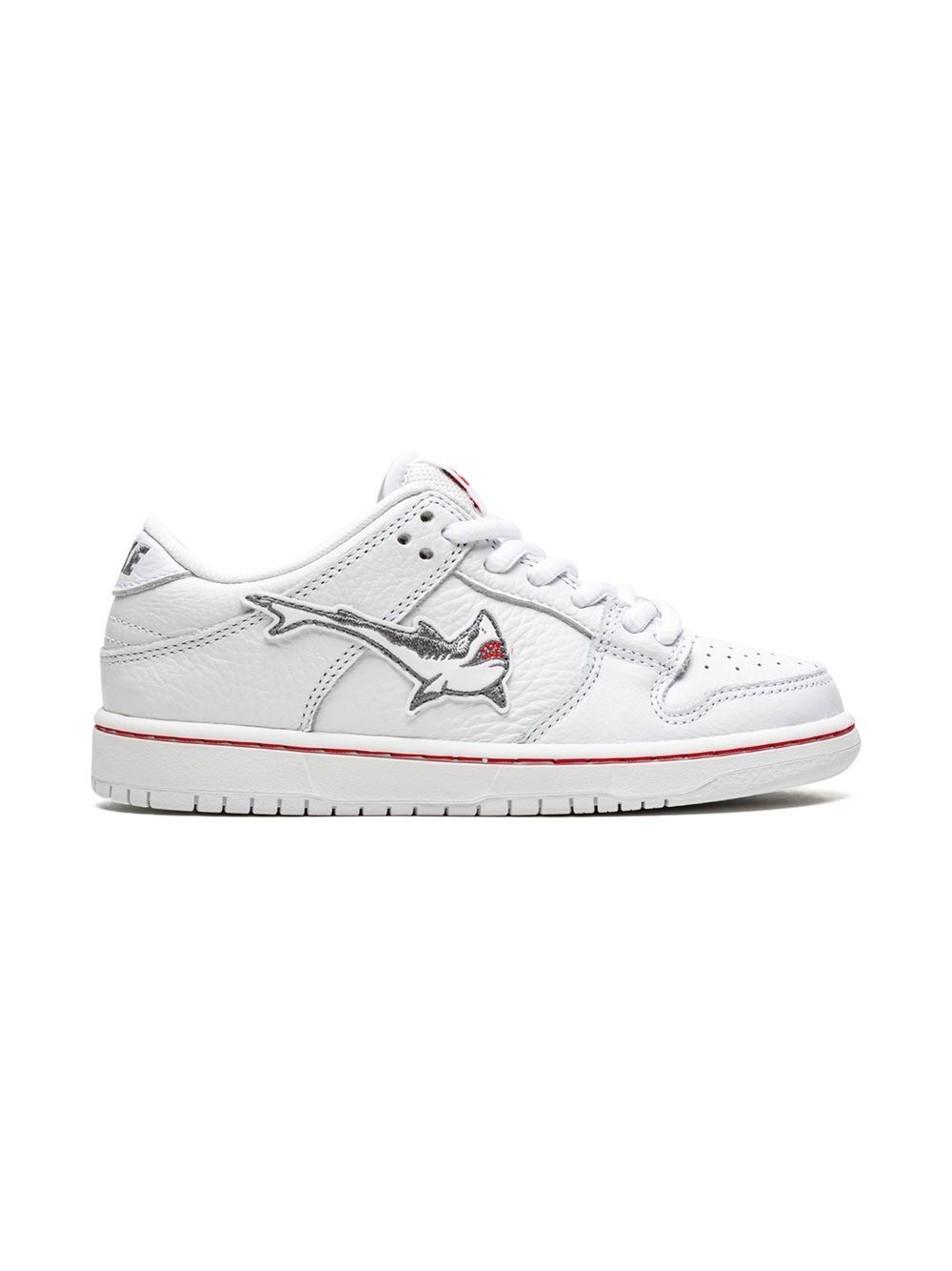 Nike Kids SB Dunk Low 运动鞋 - 白色