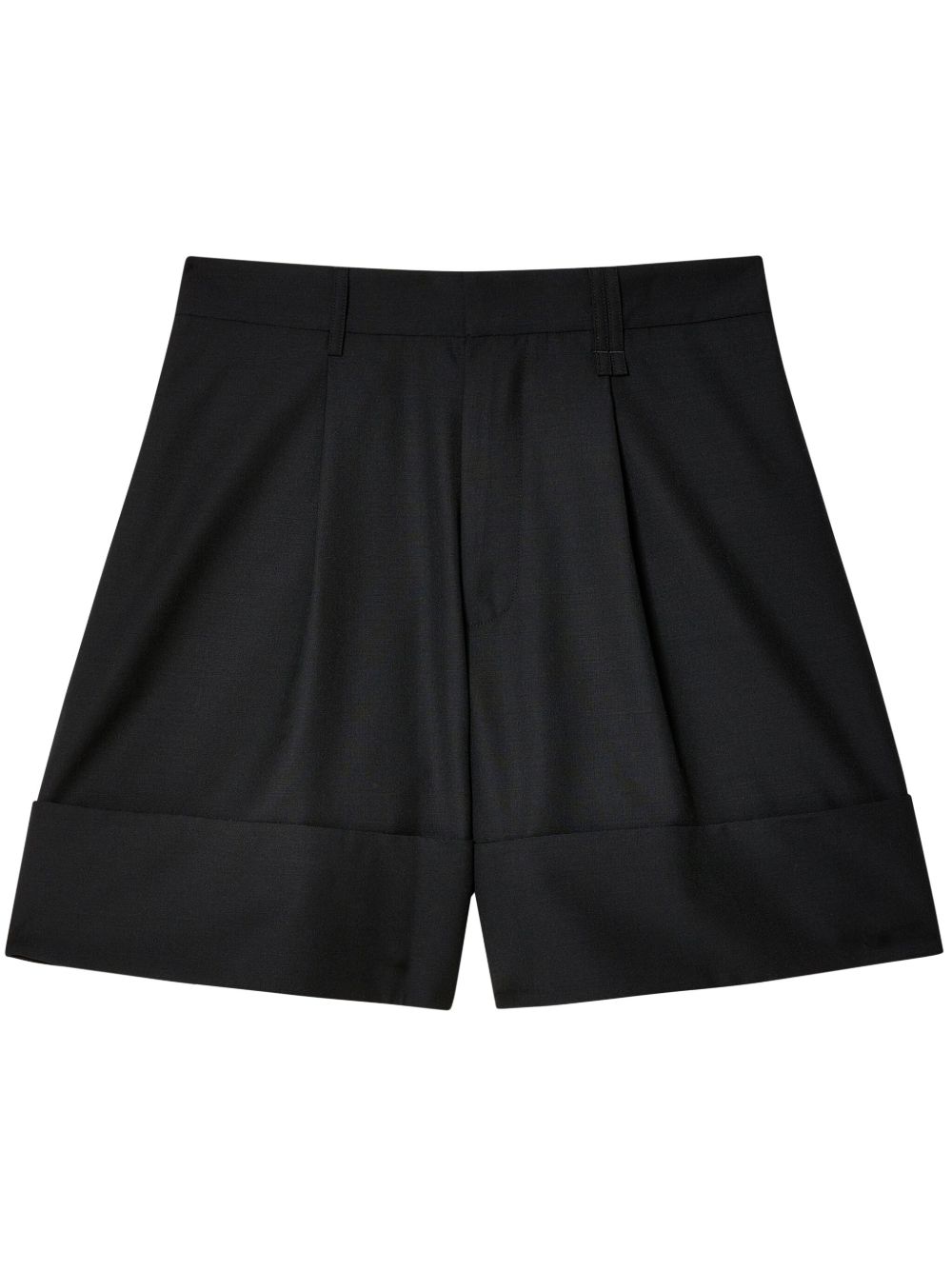 Simone Rocha Sculpted Newsboy 西装短裤 - 黑色