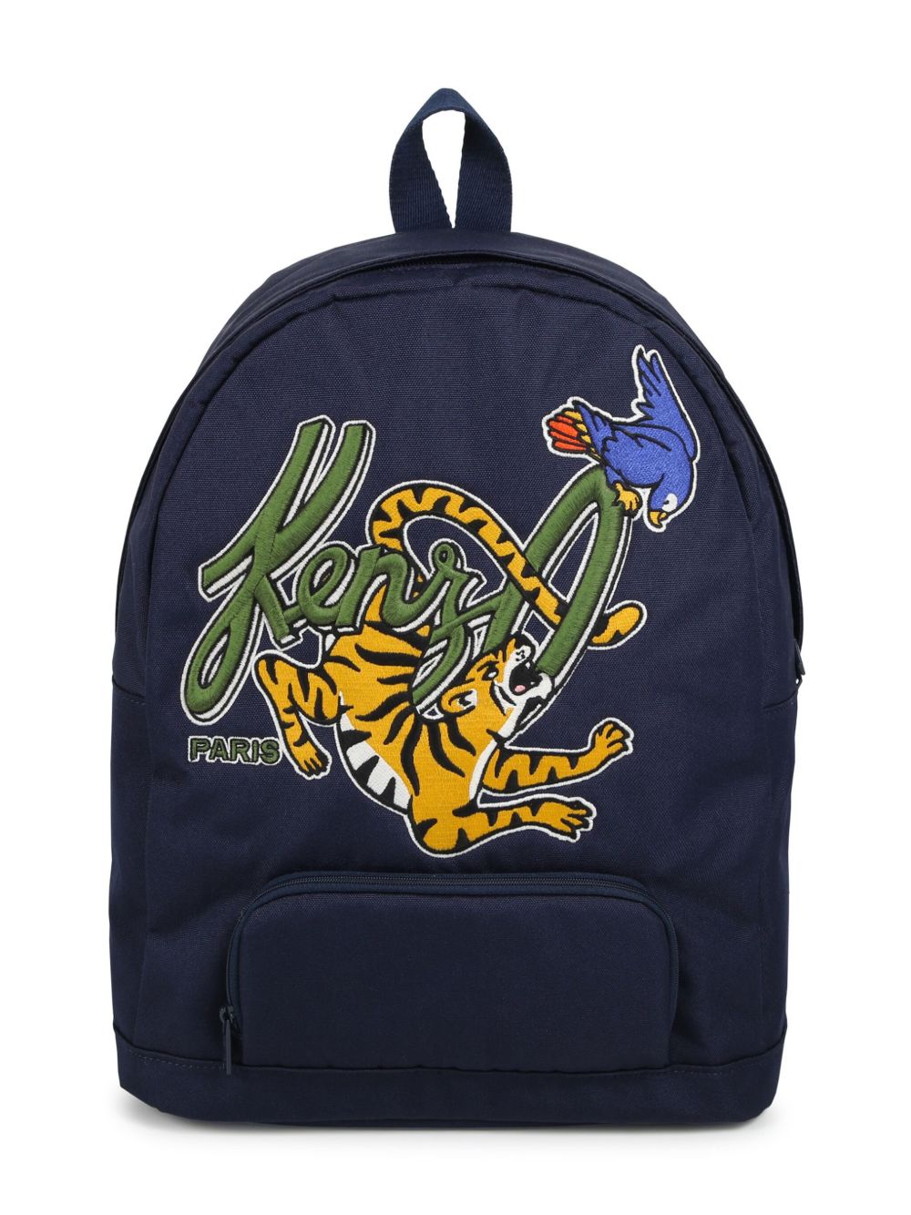 Kenzo Kids Rucksack logo刺绣双肩包 - 蓝色