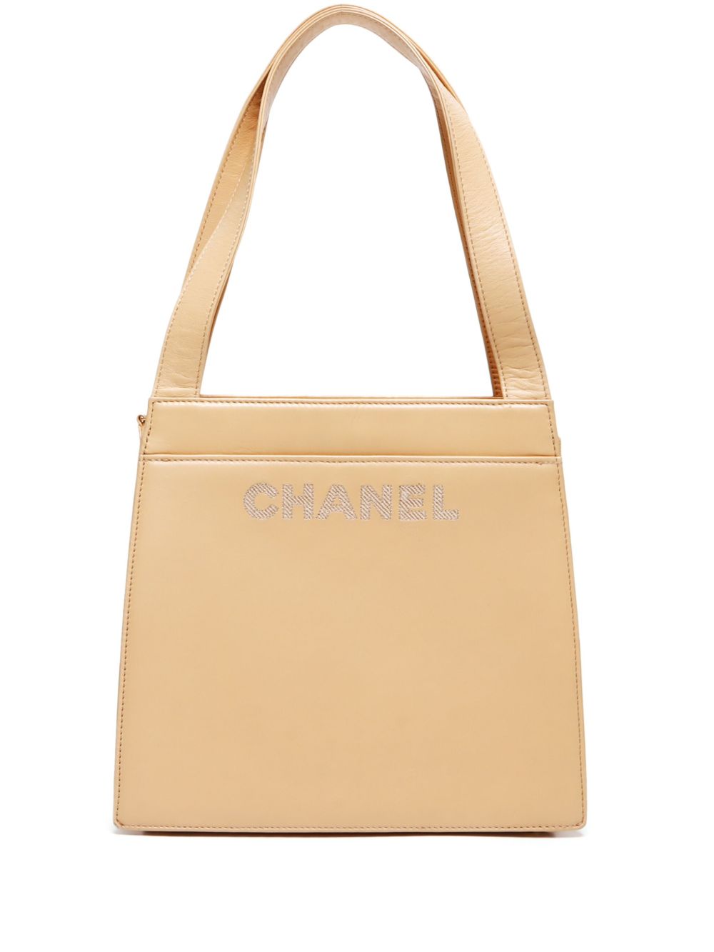 CHANEL Pre-Owned logo字母手提包（1998年典藏款） - 中性色