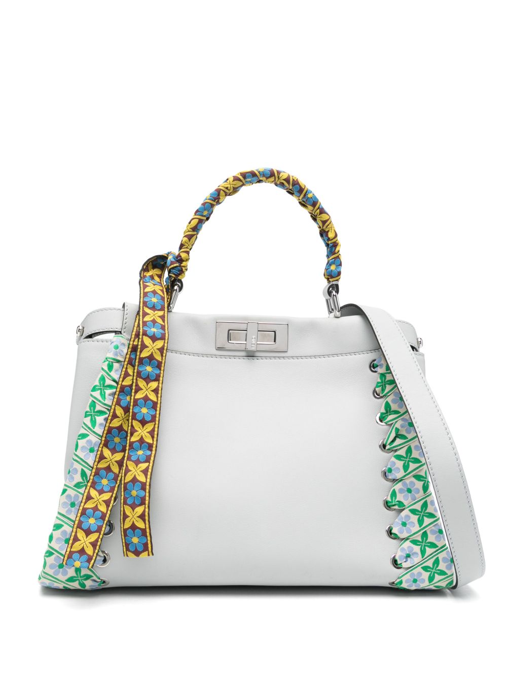 Fendi Pre-Owned Peekaboo 中号手提包（典藏款） - 蓝色