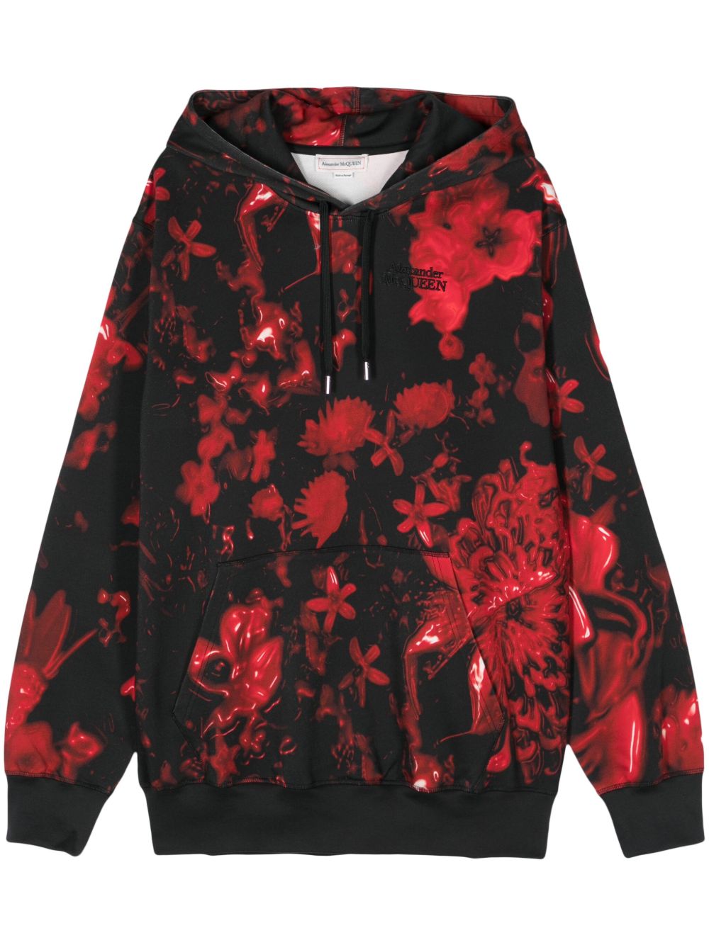 Alexander McQueen Wax Flower 连帽衫 - 黑色