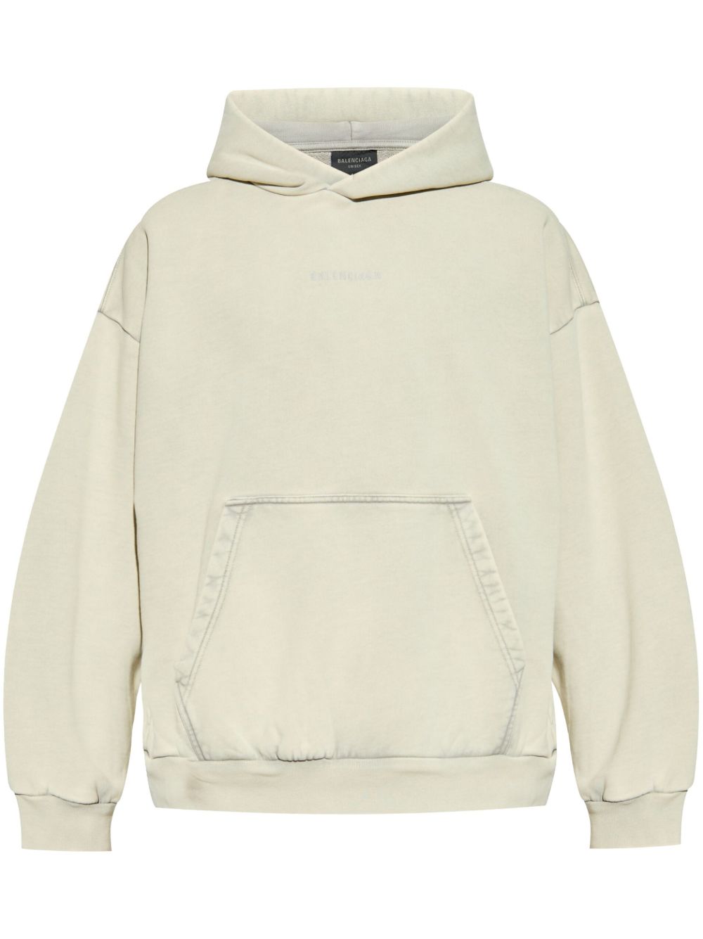 Balenciaga logo印花连帽衫 - 中性色