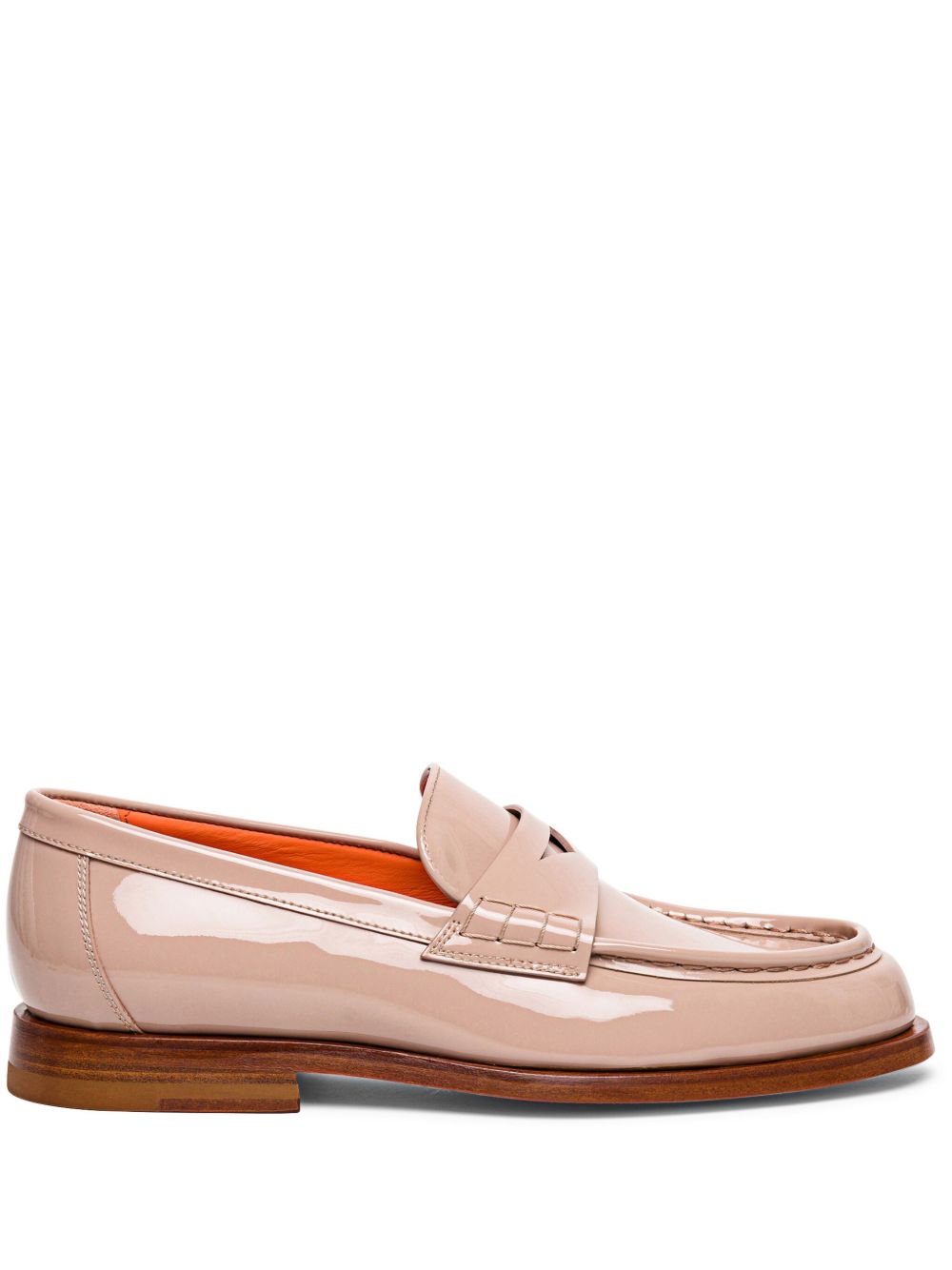 Santoni 皮质经典乐福鞋 - 中性色