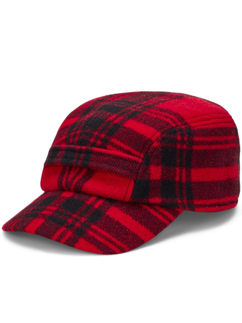 Polo Ralph Lauren 格纹棒球帽 - 红色