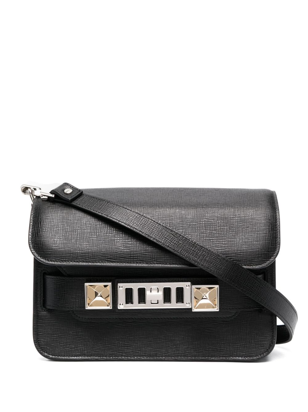 Proenza Schouler PS11 Mini Classic 斜挎包 - 黑色