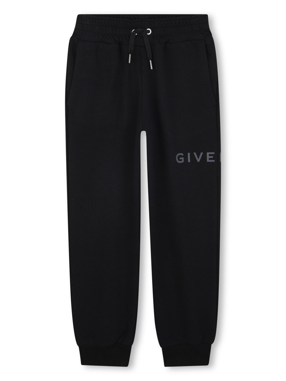 Givenchy Kids logo印花运动裤 - 黑色
