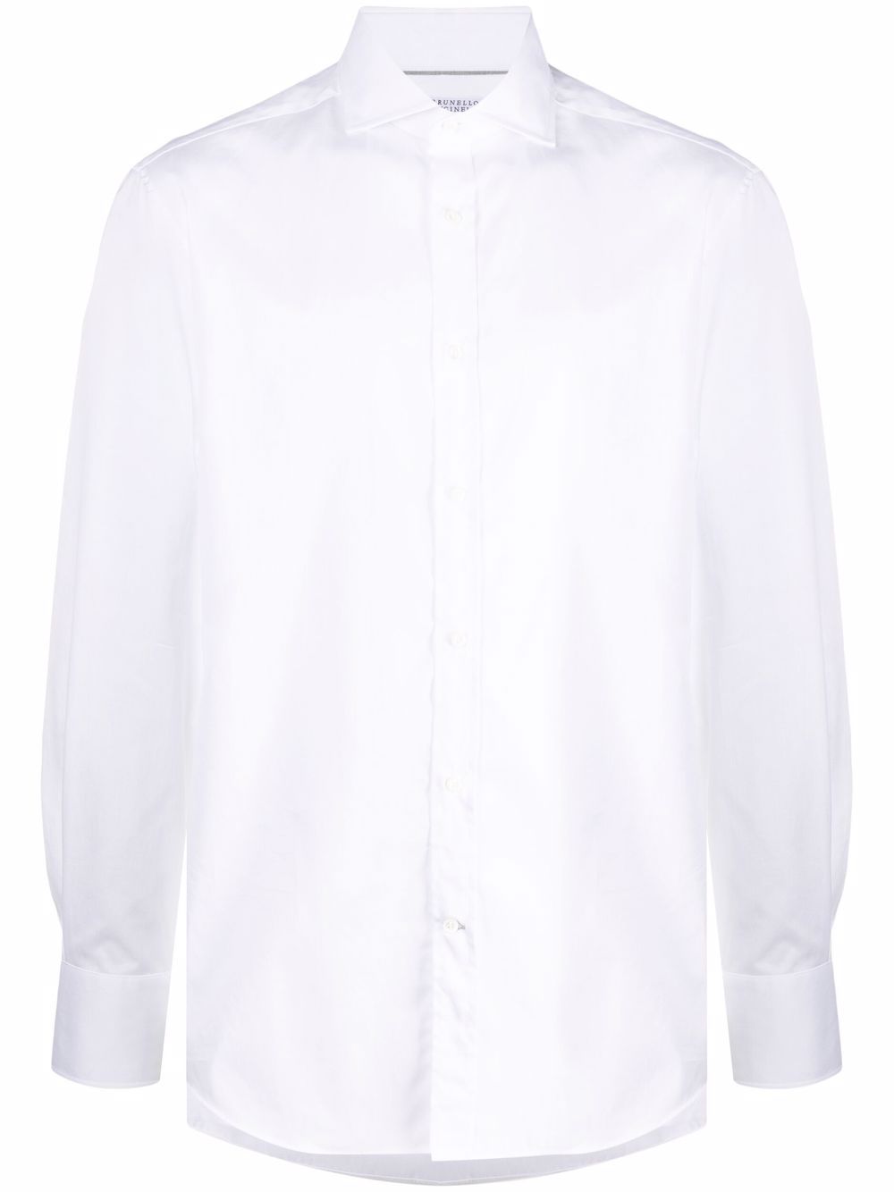 Brunello Cucinelli 纯色长袖衬衫 - 白色