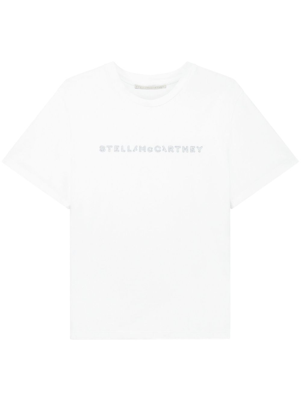 Stella McCartney 晶饰logo T恤 - 白色