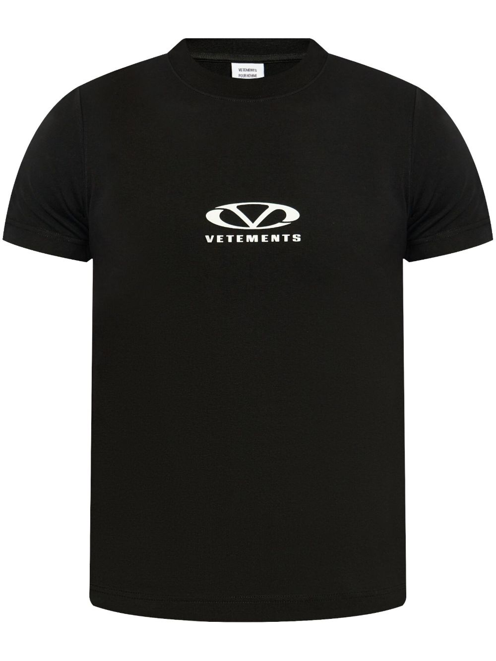 VETEMENTS logo印花棉T恤 - 黑色