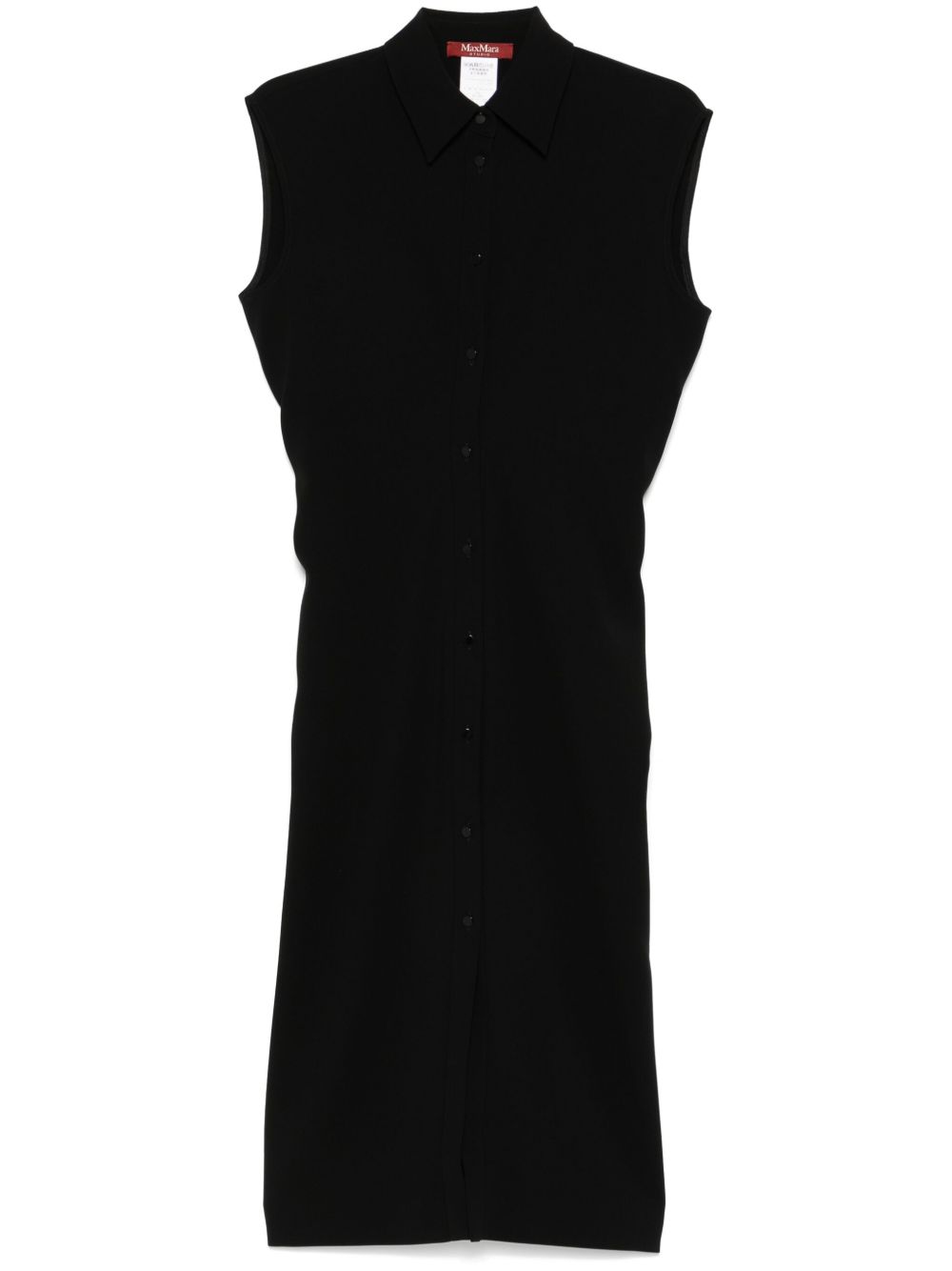 Max Mara Sughero 中长连衣裙 - 黑色