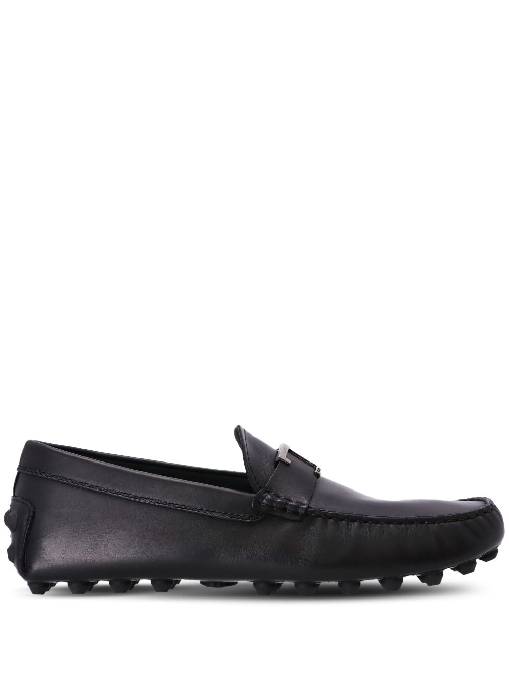 Tod's Gommino 皮质乐福鞋 - 黑色