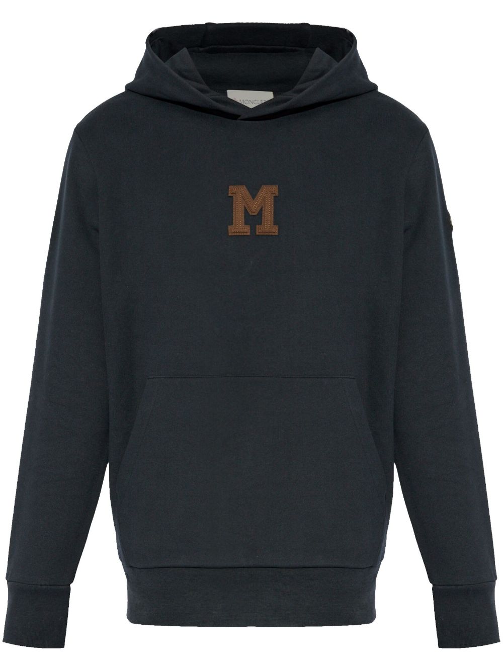 Moncler 标贴连帽衫 - 蓝色
