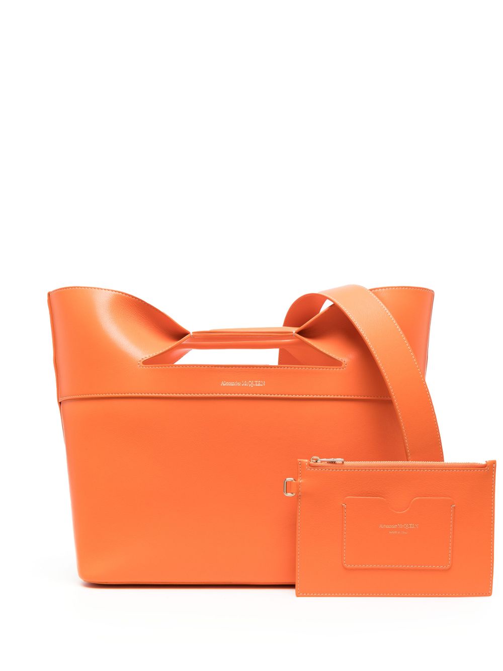 Alexander McQueen The Bow 手提包 - 橘色