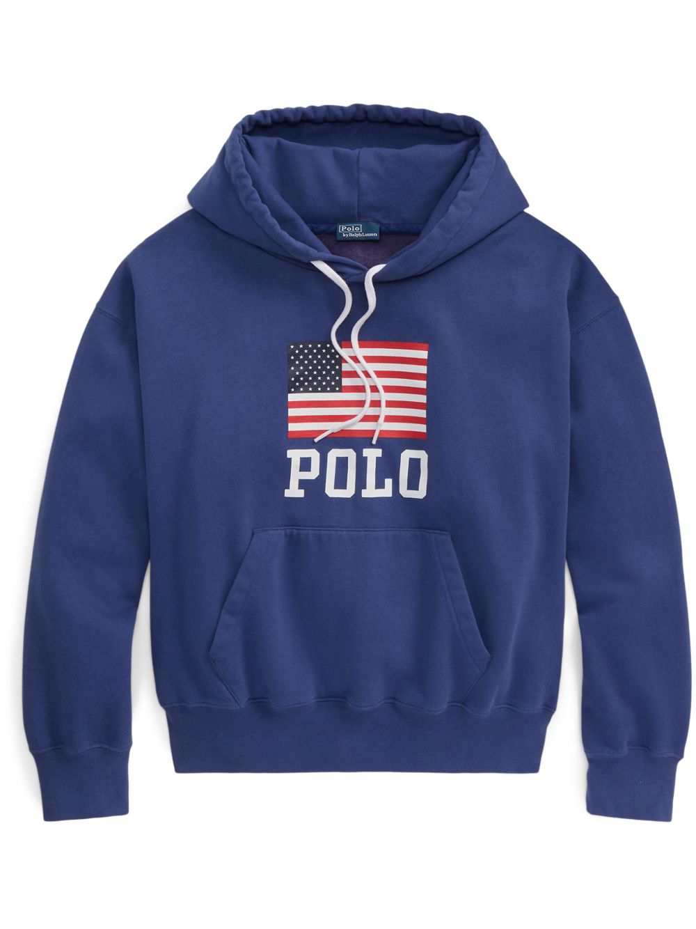 Polo Ralph Lauren 旗帜印花棉混纺连帽衫 - 蓝色