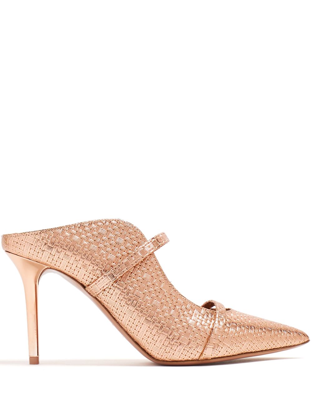 Malone Souliers Maureen 皮质高跟穆勒鞋 - 粉色