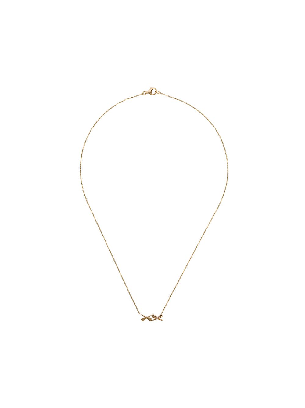 Daou Kisses 18k金钻石项链 - 金色